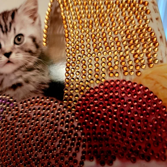Kitty Playing in Yarn Basket Greeting Card - Picture 10 of 12